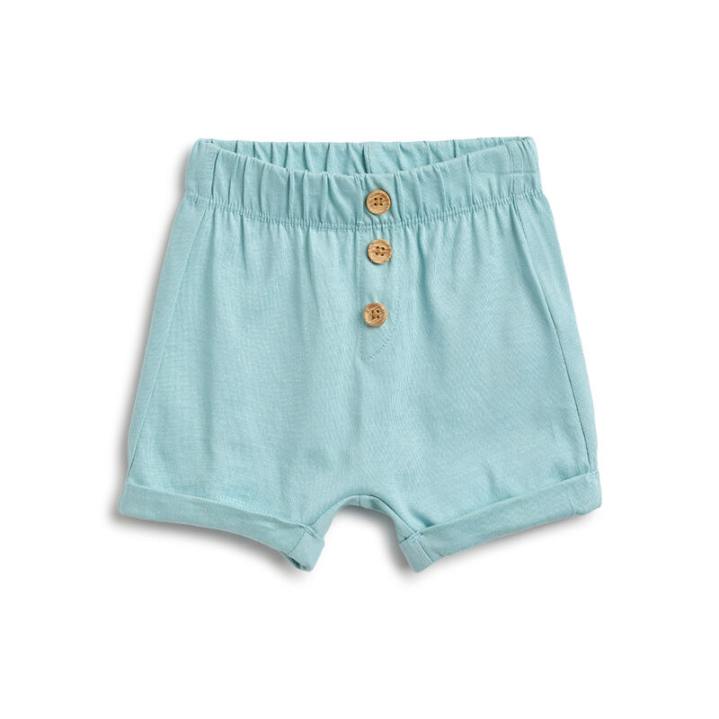 Boys Light Green T-shirt with Short Pants image number 2